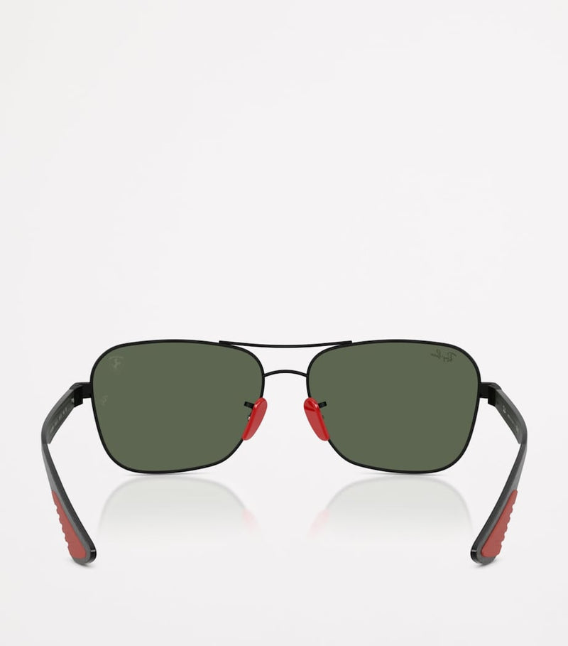 Ray-Ban x Scuderia Ferrari RB8336M square sunglasses, imported from the UK