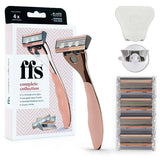 FFS Beauty Shaving Set – Premium Rose Gold Razor + 4 Blades