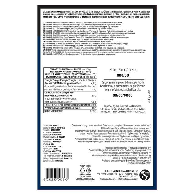 Filotea Linguine Artisan Egg Pasta 250g