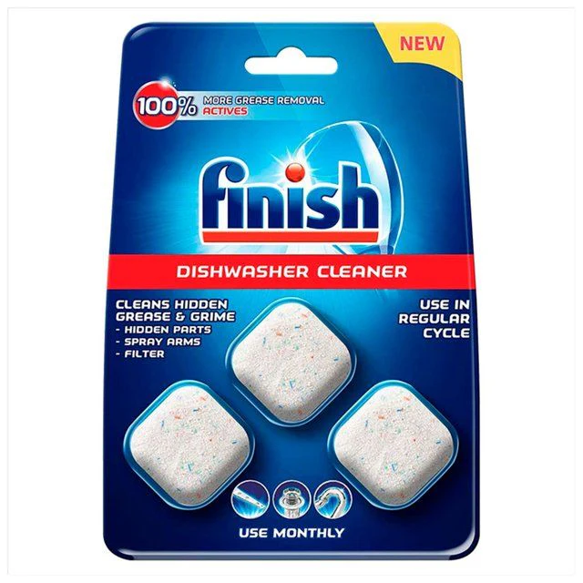 Finish In-Wash Dishwasher Machine Cleaner Tablets 3 per pack