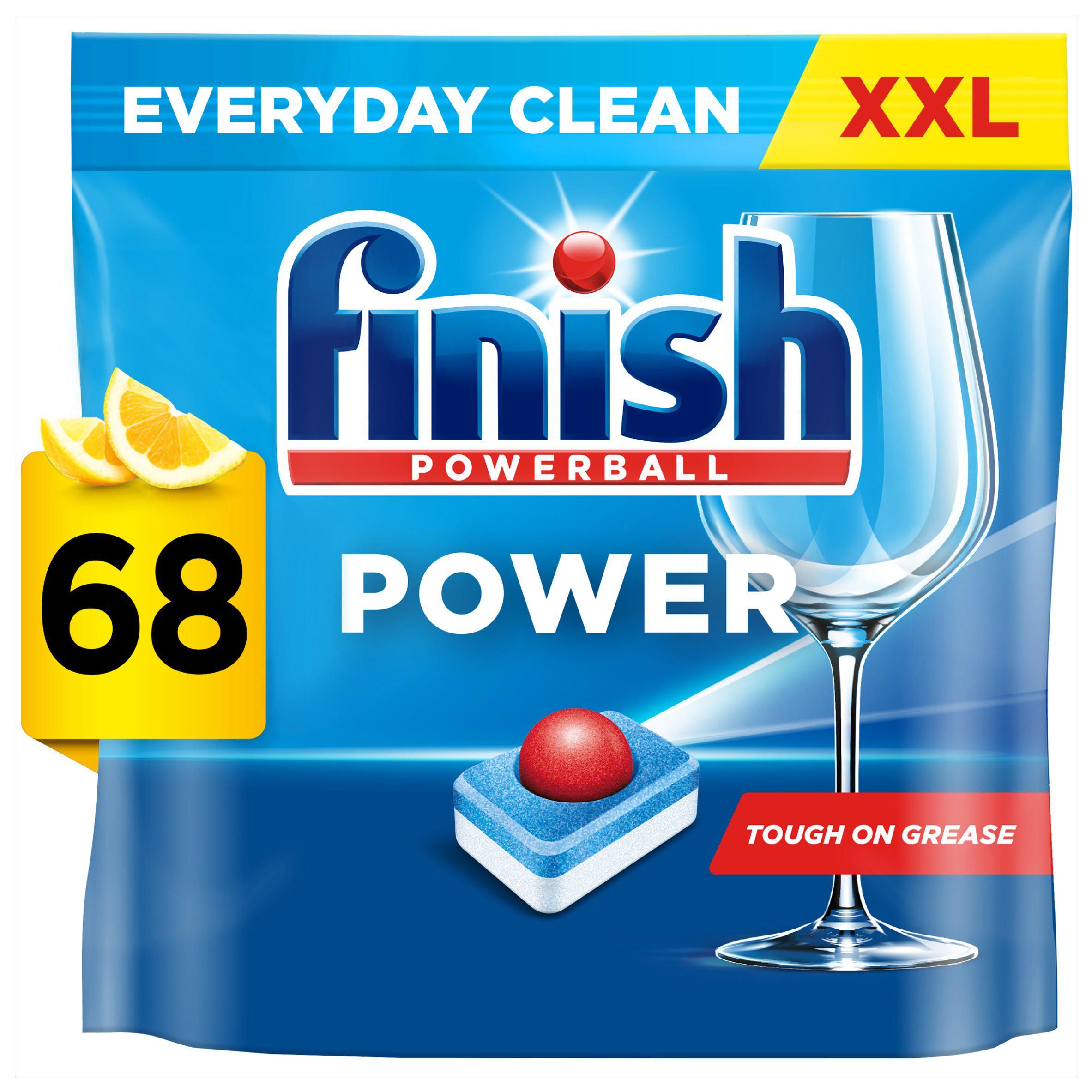 Finish Power All In One Lemon Dishwasher Tablets x68