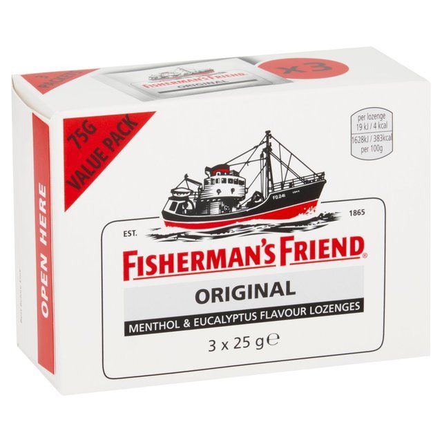 Fishermans Friend Original Extra Strong Lozenges 3 x 25g