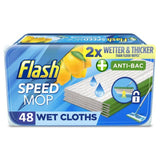 Flash Speed Mop Wet Cloth Multi-Surface Refills Crisp Lemons 48 per pack