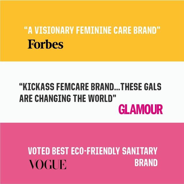 FLO Bamboo Sanitary Day Pads Winged & Ultra Thin 16 per pack