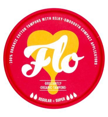 Flo Organic Eco-applicator Tampons Regular & Super 14pk