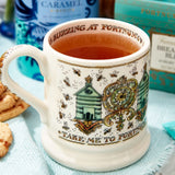 Fortnum's Emma Bridgewater beehive half-pint mug, imported from the UK