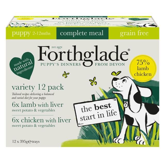 Forthglade Complete Puppy Grain Free Variety Lamb & Chicken 12 x 395g