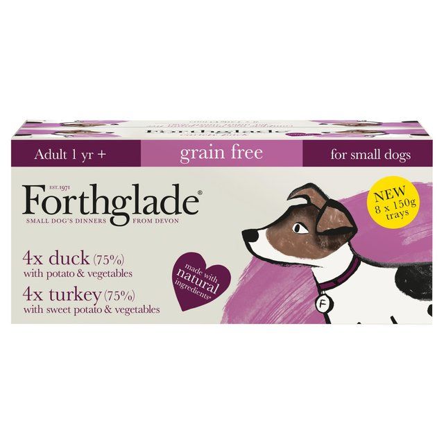 Forthglade Grain Free Adult Duck & Turkey Small Wet Dog Food 8 x 150g