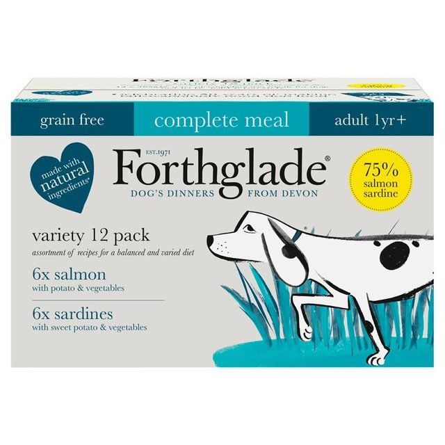 Forthglade Natural Grain free Adult Fish Variety Pack 12 x 395g