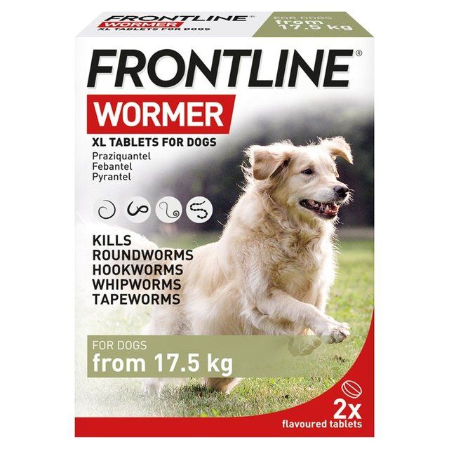 FRONTLINE Wormer Tablets X Large Dog from 17.5kg 2 per pack