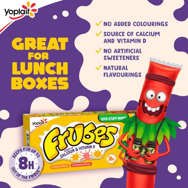 Frubes Kids Banana & Strawberry Yoghurt Tubes 9 x 37g