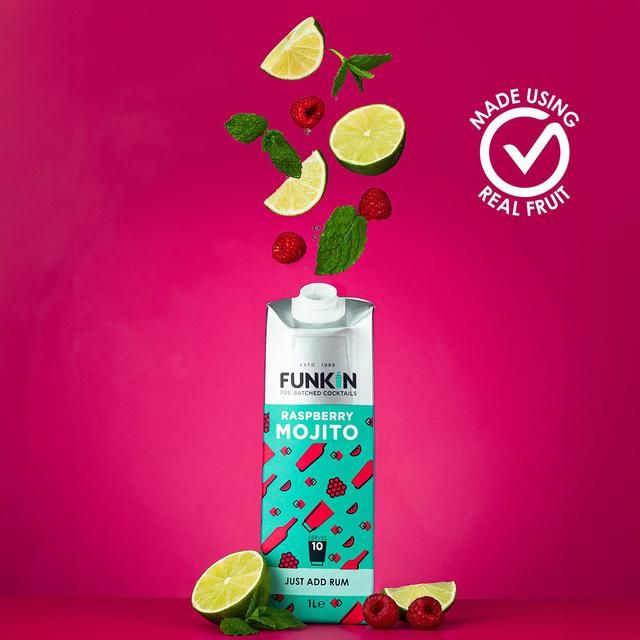 Funkin Raspberry Mojito Cocktail Mixer 1L