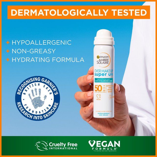Garnier Ambre Solaire Over Makeup Super UV Protection Mist SPF50 75ml