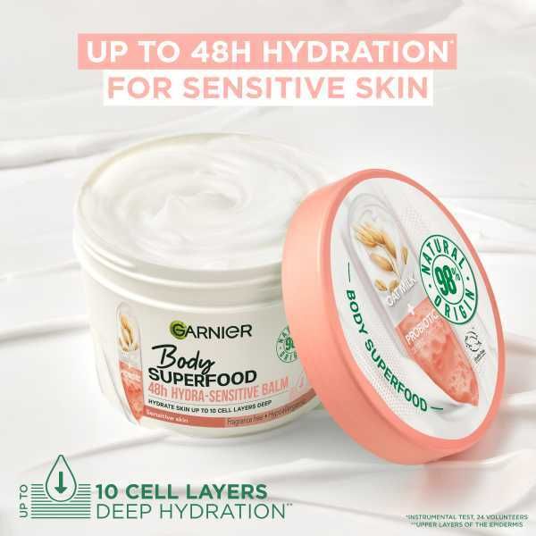 Garnier Body Superfood Sensitive Oat Milk & Probiotic 380Ml