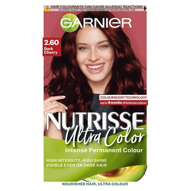 Garnier Nutrisse Ultra Permanent Hair Dye Dark Cherry Red 2.6