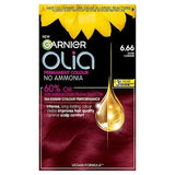 Garnier Olia 5.15 Frosted Chocolate Brown Permanent Hair Dye Vivid Garnet Red 6.66