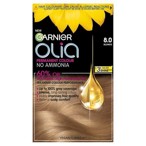 Garnier Olia 5.15 Frosted Chocolate Brown Permanent Hair Dye Blonde 8