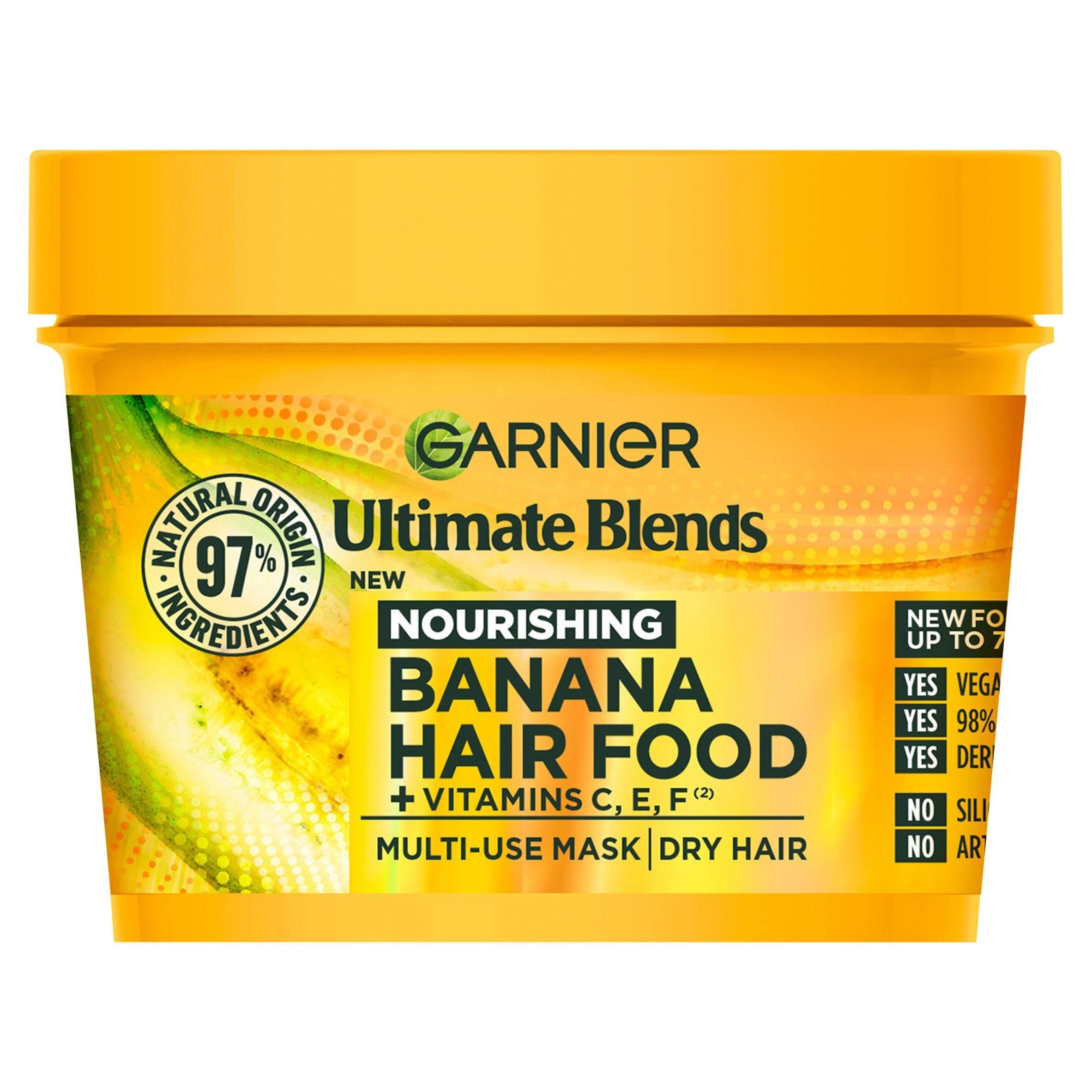 Garnier Ultimate Blends Hair Food Banana 3-in-1 Dry Vegan Hair Mask 390ml