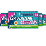Gaviscon Double Action Heartburn & Indigestion Mint Flavour Tablets 4 x 24 per pack