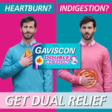 Gaviscon Double Action Heartburn & Indigestion Mint Flavour Tablets 4 x 24 per pack