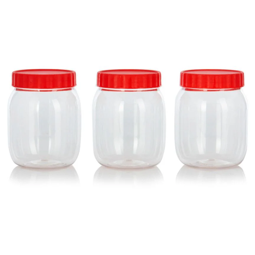 George Home 3 pack Plastic Food Storage Jars