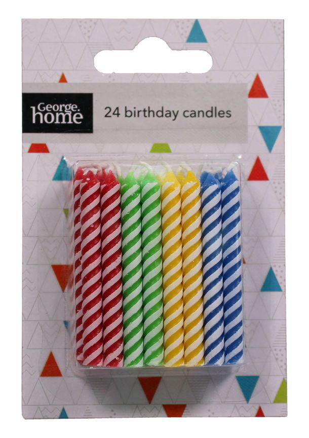 George Home Basic Stripe Candles