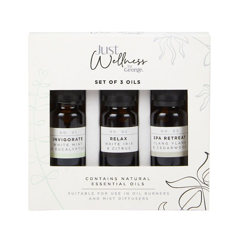George Home Just Wellness Set of 3 Fragrance Oils
