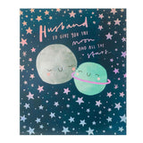 George Home Moon and Stars Husband Birthday Card