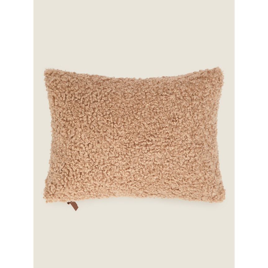 George Home Natural Borg Cushion