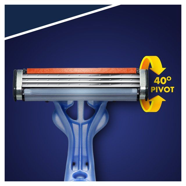 Gillette Blue 3 Smooth Men's Disposable Razors 4 per pack