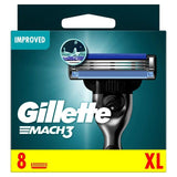 Gillette Mach 3 Razor Blades 8 per pack