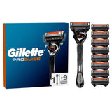 Gillette ProGlide Manual Razor + 9 Razor Blades Pack