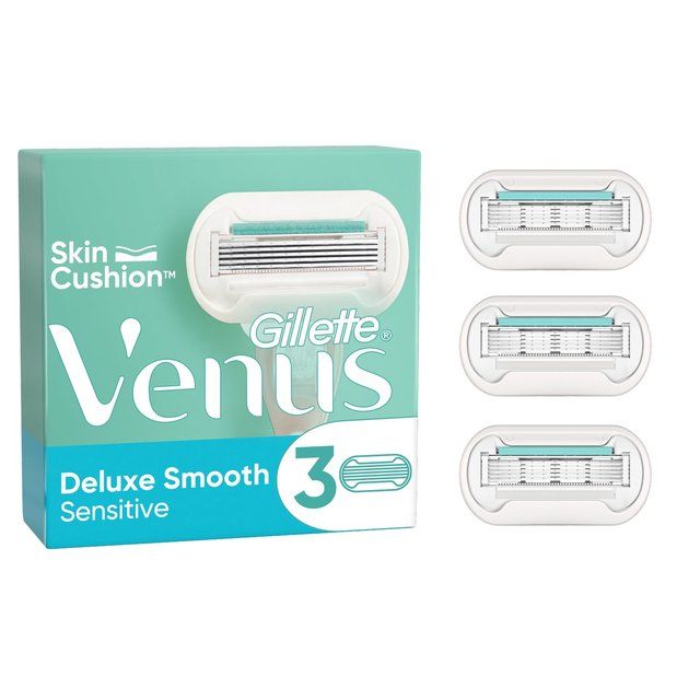 Gillette Venus Deluxe Smooth Sensitive Razor Blades 3 per pack