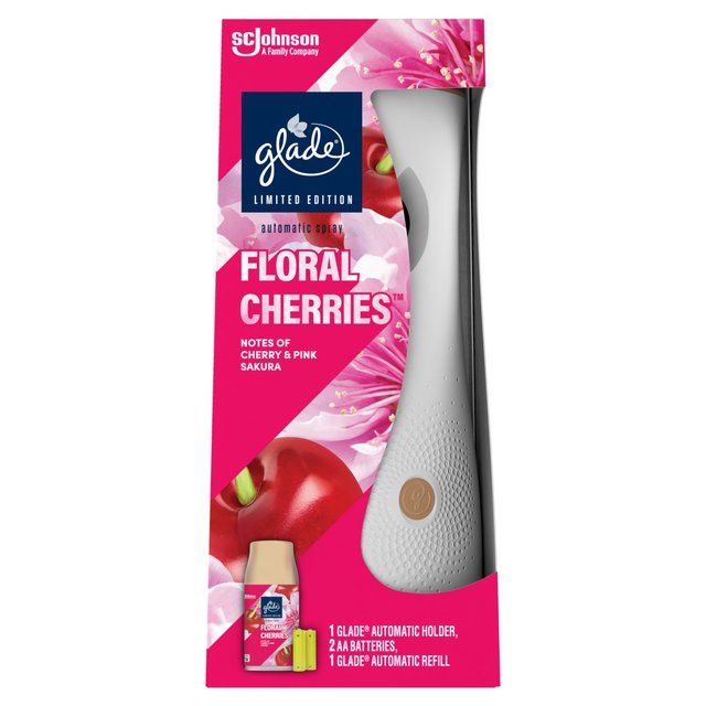 Glade Automatic Spray Air Freshener Holder & Refill Floral Cherries 269ml   269ml