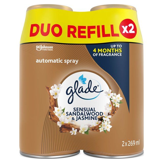 Glade Automatic Spray Twin Refill Sandalwood & Jasmine Air Freshener 2 x 269ml