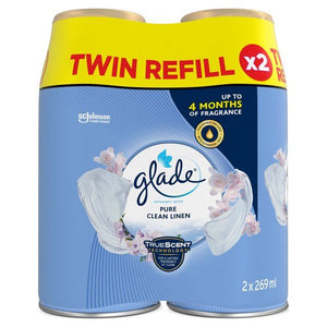 Glade Autospray Twin Refill Clean Linen Air Freshener 2 x 269ml