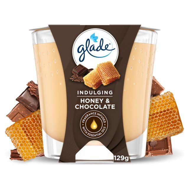 Glade Candle Honey & Chocolate Air Freshener   129g