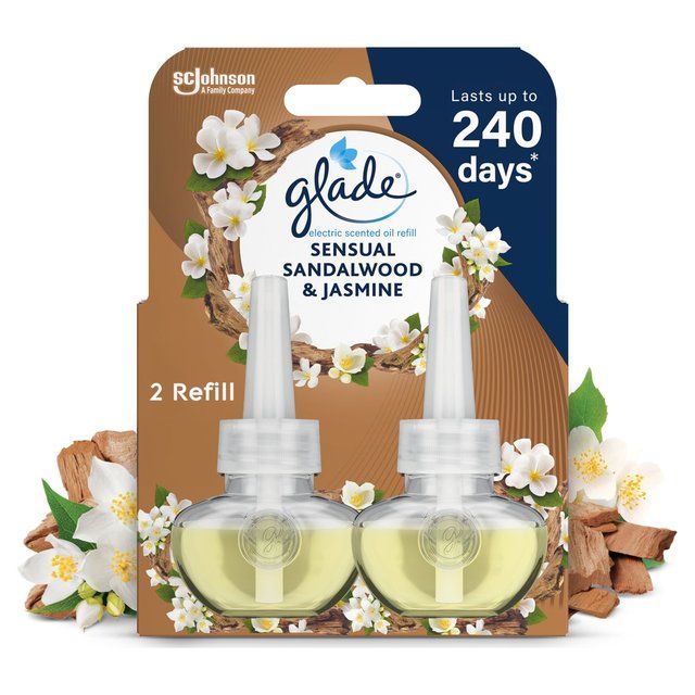 Glade Plug In Twin Refill Electric Scented Oil Bali Sandalwood 2 x 20ml