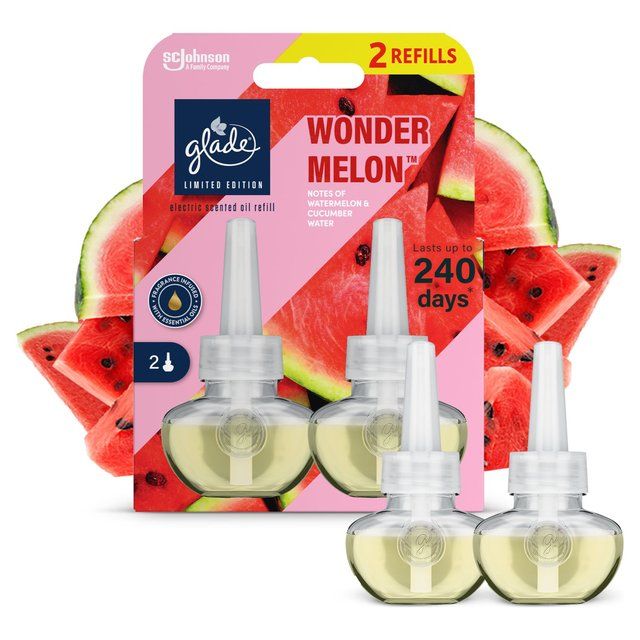 Glade Plug In Twin Refill Electric Scented Oil Wondermelon 2 x 20ml