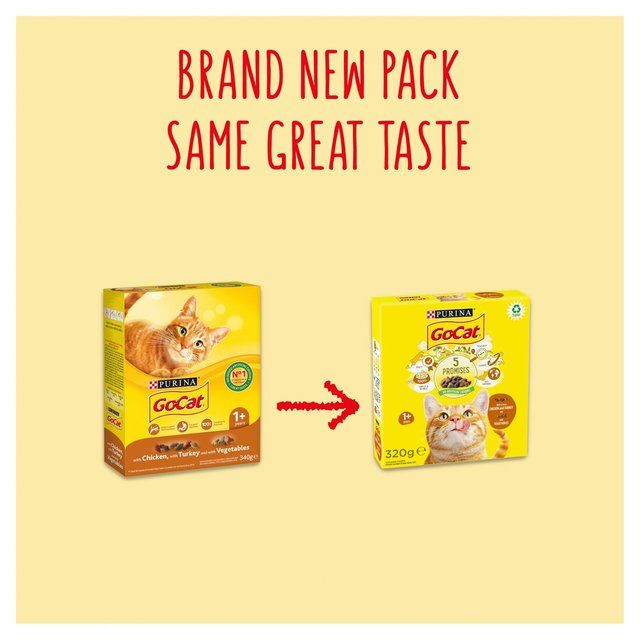 Go-Cat Chicken and Turkey Dry Cat Food 320g