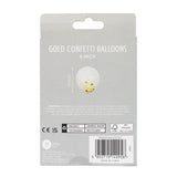Gold Confetti Balloons 8 per pack