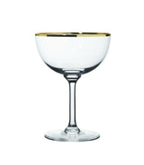 fortnum The Vintage List Gold Rim Champagne Saucers, Set of 6- Buy online at McGrocer