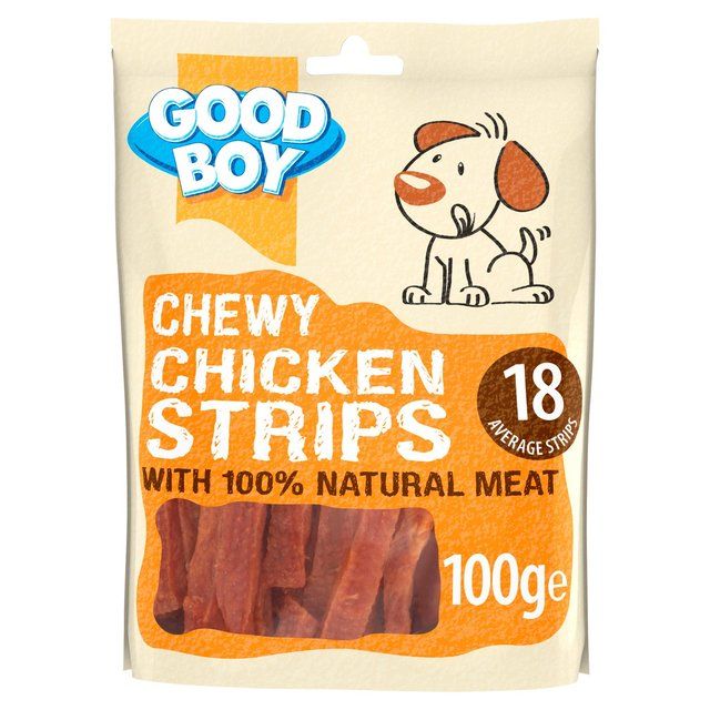 Good Boy Chewy Chicken Strips Dog Treats   100g