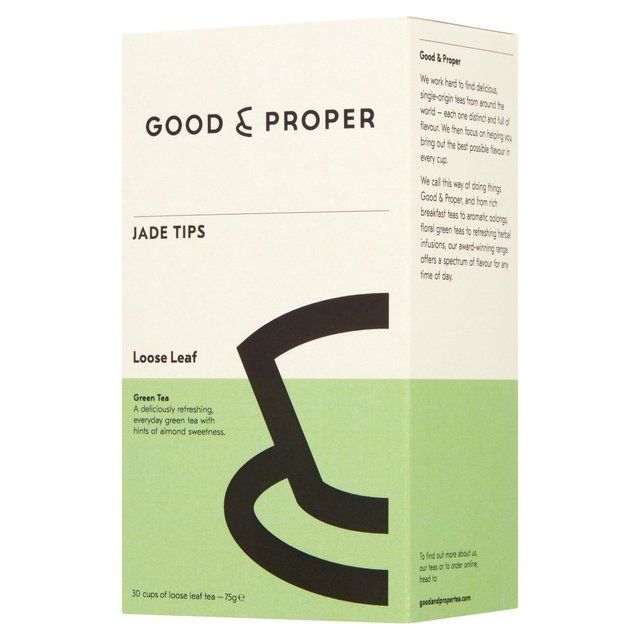 Good & Proper Tea - Loose Leaf Jade Tips Green Tea   75g