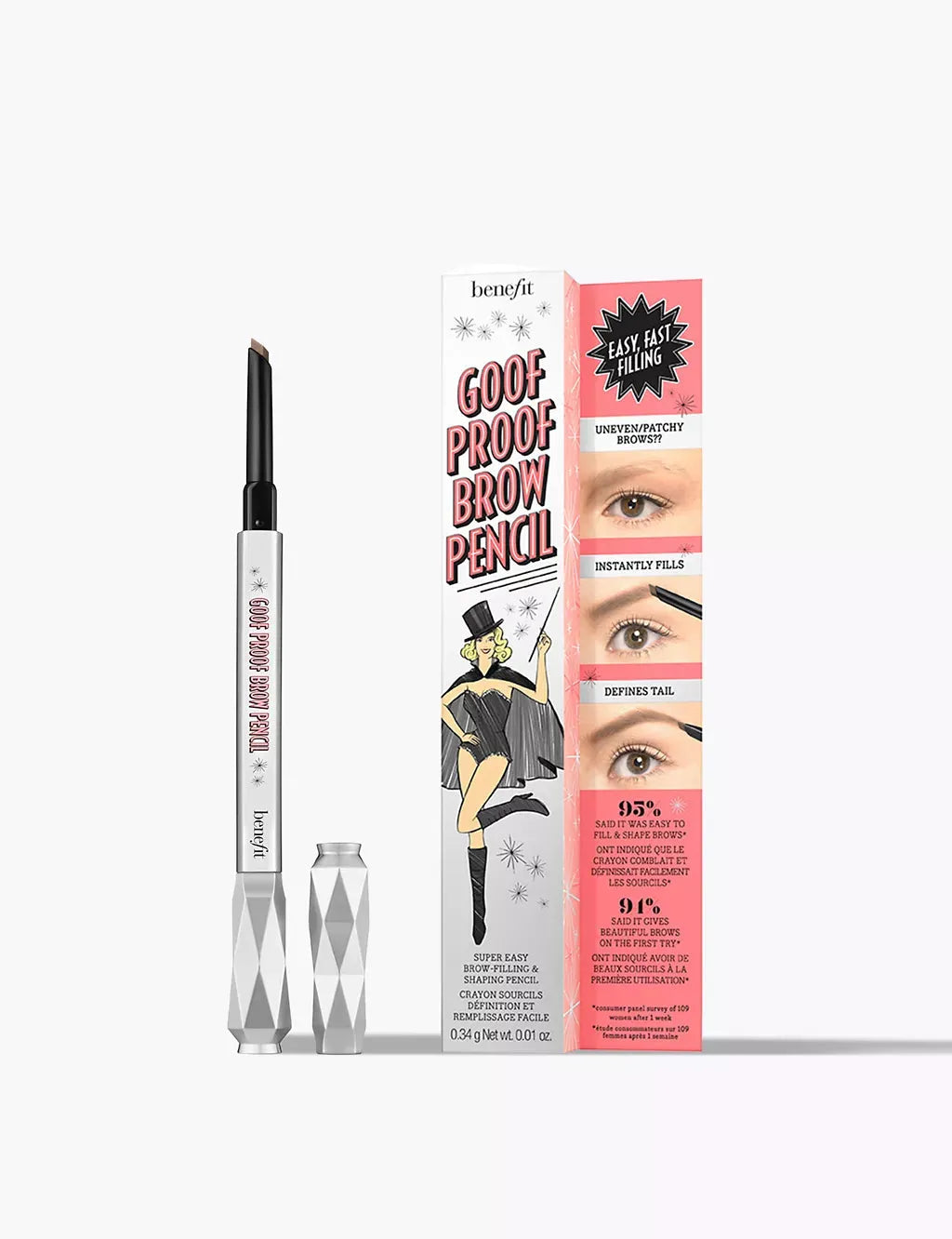 Goof Proof Easy Shape & Fill Eyebrow Pencil 0.34g Light Sand