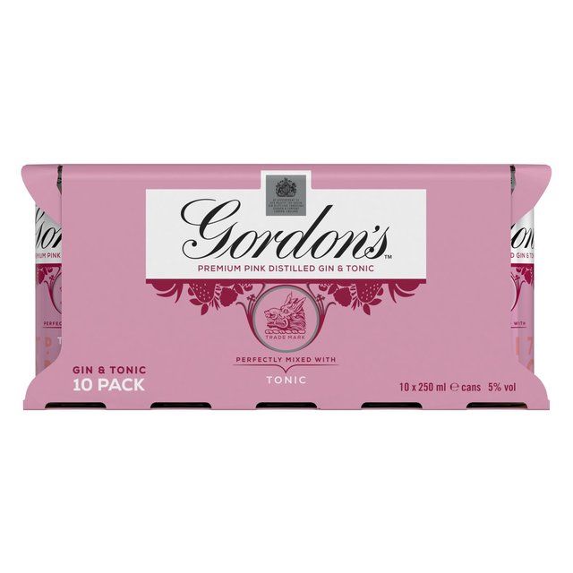 Gordon's Pink Gin & Tonic   10 x 250ml