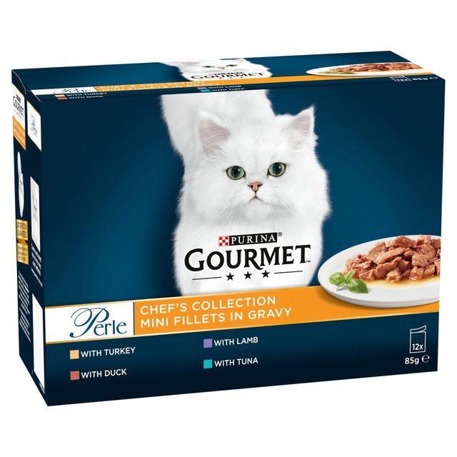 Gourmet Perle Chef's Collection in Gravy Wet Cat Food 12 x 85g