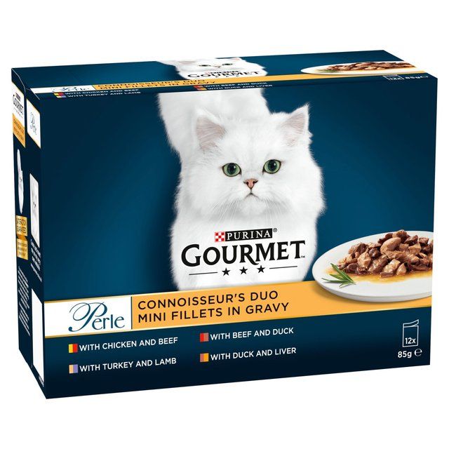 Gourmet Perle Connoisseur's Collection in Gravy Wet Cat Food 12 x 85g