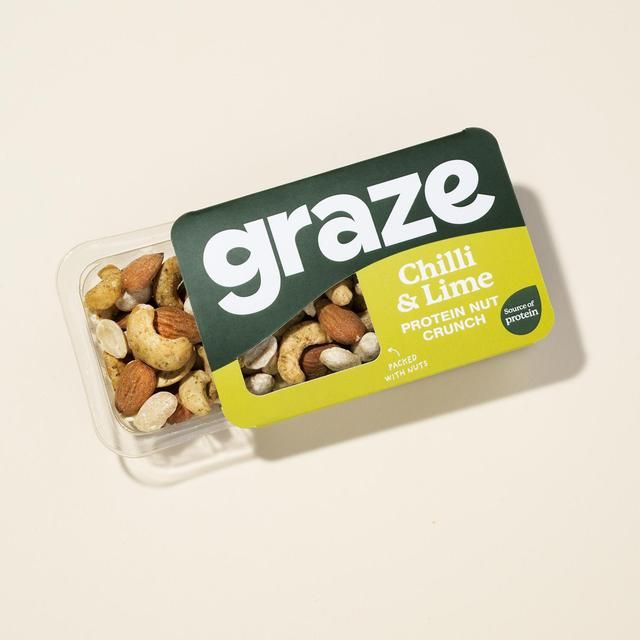 Graze Protein Chilli & Lime Vegan Mixed Nuts Snack 38g