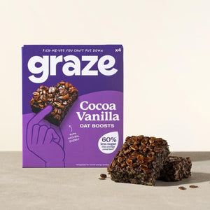 Graze Protein Cocoa Vanilla Snack Bars 4 per pack